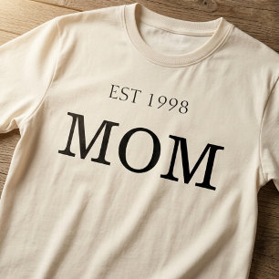 Moeder Oprichtingsjaar Klassieke Moederschap Ident T-shirt