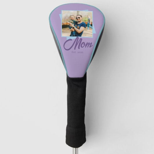 Moeder Oprichtingsjaar met Foto Golfheadcover (Voorkant)