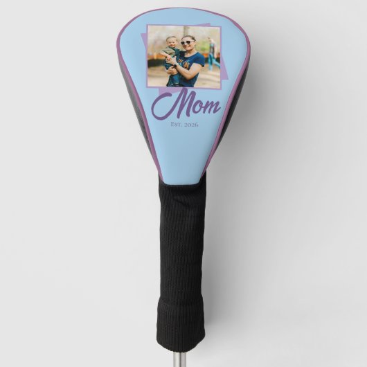 Moeder Oprichtingsjaar met Foto Golfheadcover (Voorkant)