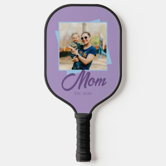 Moeder Oprichtingsjaar met Foto Pickleball Paddle (Voorkant)