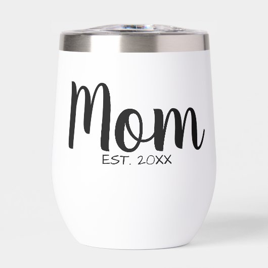 Moeder Oprichtingsjaar Modern Schrift Souvenir (Voorkant)