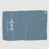 Moeder Oprichtingsjaar Script Nieuwe Moeder Cadeau Golfhanddoek (Horizontaal)
