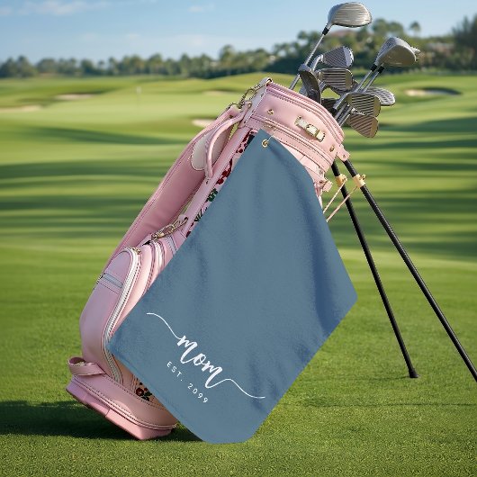 Moeder Oprichtingsjaar Script Nieuwe Moeder Cadeau Golfhanddoek