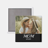 Moeder Oprichtte Foto Moederdag Magneet (Voorkant / Achterkant)