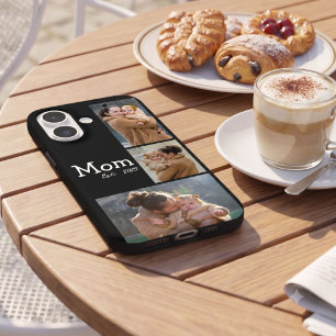 Moeder Oprichtte Leuke Vetgedrukte Tekst 3 Foto Zw iPhone 16 Hoesje