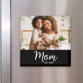 Moeder Oprichtte Wit Schrift Foto Cadeau Simpel Pl Magneet