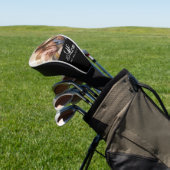 Moeder Oprichtte Witte Elegante Script Foto Golfheadcover (Insitu)