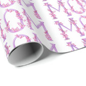 Moeder orchidee waterverf kunstviering cadeaupapier (Rol Hoek)