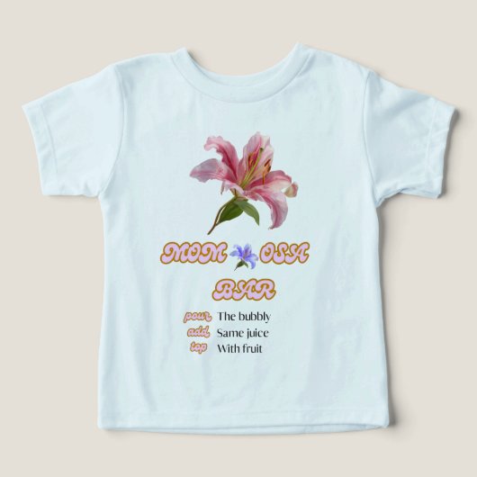 Moeder osa bar bord bloem roze afdrukbaar (Design voorkant)