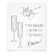 Moeder-osa Bar Display Teken Foto Afdruk (Voorkant)