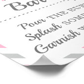 Moeder-osa Mimosa Bar Drank Reizen Vliegtuig Feest Poster (Hoek)