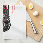 Moeder Otter & Baby Haida Art Kitchen Tea-Towel Theedoek (Quarter Fold)
