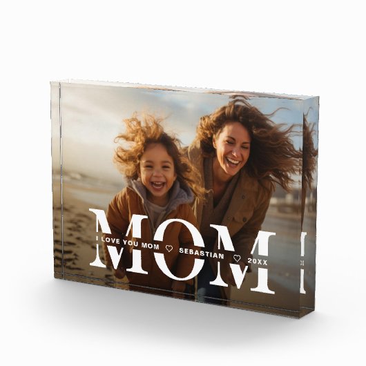 Moeder overlay met kinder namen moederdag fotoblokken (Rechts)