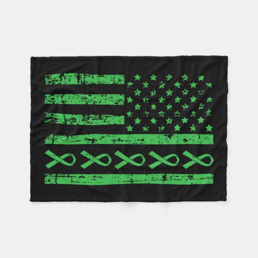 Moeder Overlevende Nierziekte bewustzijn Fleece Deken (Voorkant (Horizontaal))