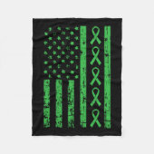 Moeder Overlevende Nierziekte bewustzijn Fleece Deken (Voorkant)