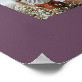 Moeder paarse elegante moderne minimale fotocollag poster (Hoek)