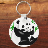 Moeder Panda en Baby Panda Sleutelhanger (Voorkant)