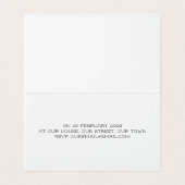 Moeder panda en baby shower-uitnodiging kaart (Binnenkant ongevouwen)