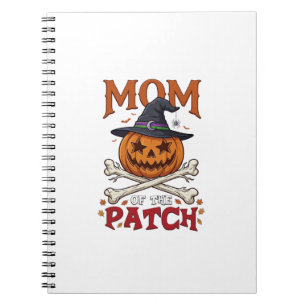 Moeder Patch Halloween Pompoen Heksenhoed Kruisbee Notitieboek