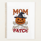 Moeder Patch Halloween Pompoen Heksenhoed Kruisbee Planner (Voorkant)