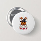 Moeder Patch Halloween Pompoen Heksenhoed Kruisbee Ronde Button 5,7 Cm (Voorkant /achterkant)