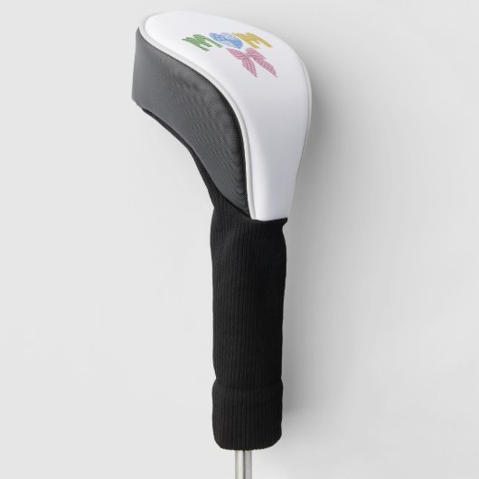 Moeder Patchwork Moederdag Cadeau Aangepaste Golf Golfheadcover (Schuin)