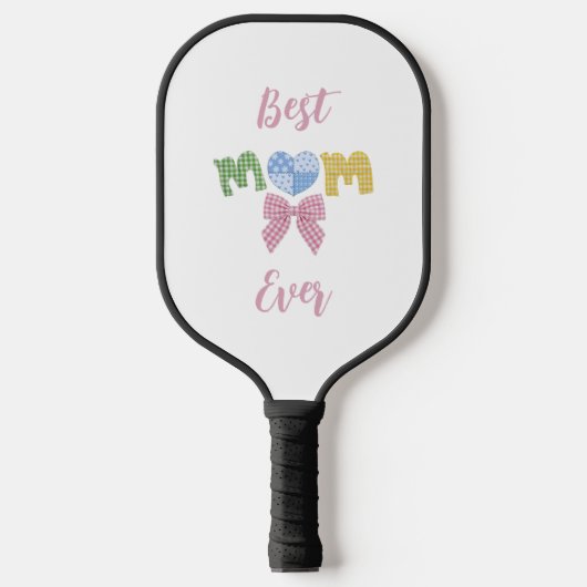 Moeder Patchwork Moederdag Cadeau Aangepaste Kools Pickleball Paddle (Voorkant)