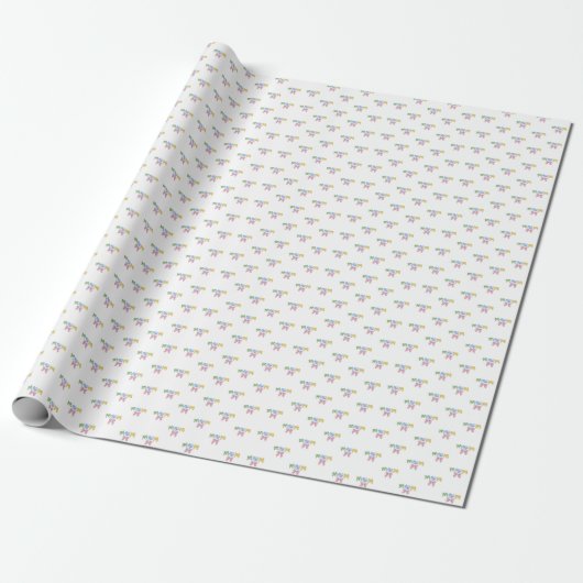 Moeder Patchwork Moederdag Cadeau Cadeaupapier (Uitgerold)