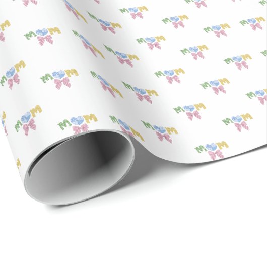 Moeder Patchwork Moederdag Cadeau Cadeaupapier (Rol Hoek)