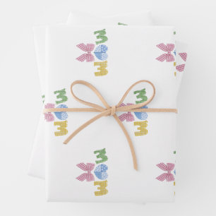Moeder Patchwork Moederdag Cadeau Inpakpapier Vel