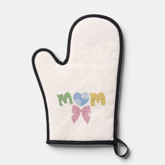 Moeder Patchwork Moederdag Cadeau Ovenwant (Voorkant)