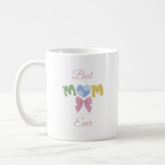 Moeder Patchwork Moederdag Geschenk Op Maat Koffiemok (Links)