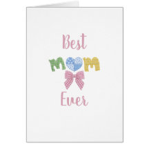 Moeder Patchwork Moederdag Verjaardagskaart