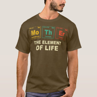 Moeder Periodic Table Geek Chemist lover Retro Gee T-shirt