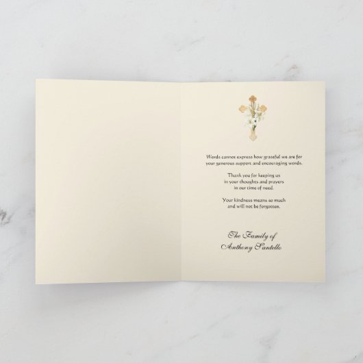 Moeder Perpetual Help Sympathie condoleances Bedankkaart (Binnen)