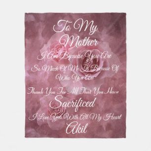 Moeder Personaliseer Fleece Deken