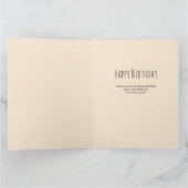 Moeder Perzik Vrouwelijk Bloemen 3 Foto Verjaardag Kaart (Binnen)