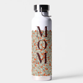 Moeder Pilates Yoga rode bloemen Waterfles