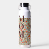 Moeder Pilates Yoga rode bloemen Waterfles (Voorkant)