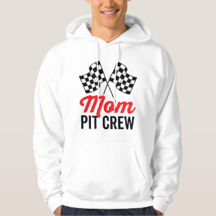 Moeder Pit Crew voor Racing Feest Team Moeder Kost Hoodie