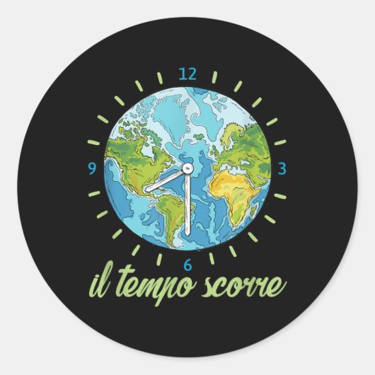 Moeder Planeet Aarde Klimaat Milieubescherming Ronde Sticker (Voorkant)