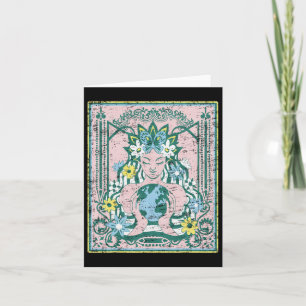 Moeder Planet Earth Day Natuur Art Nouveau Kaart