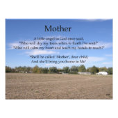 Moeder Poem Foto afdrukken (Voorkant)