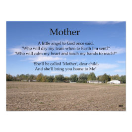 Moeder Poem Foto afdrukken