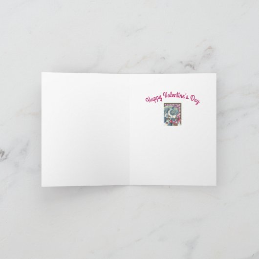 MOEDER PONY & HAAR VALENTIJN VULLEN, HORSE FEESTDAGEN KAART (Binnen)