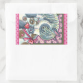 MOEDER PONY & HAAR VALENTIJN VULLEN, HORSE RECHTHOEKIGE STICKER (Tas)