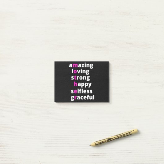 Moeder Post-it® Notes (Op bureau)