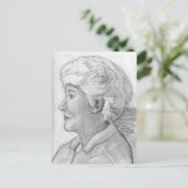 Moeder Profiel Portret c. 2004/2005 Briefkaart (Staand voorkant)