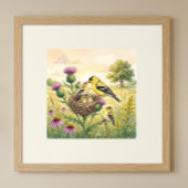 Moeder Putter en Kuikens Nursery Poster