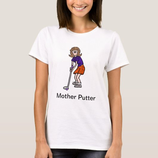Moeder Putter Funny Women's Golf Tshirt (Voorkant)